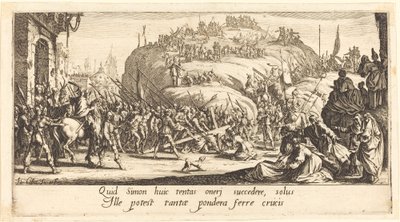 Bærelsen af korset af Jacques Callot