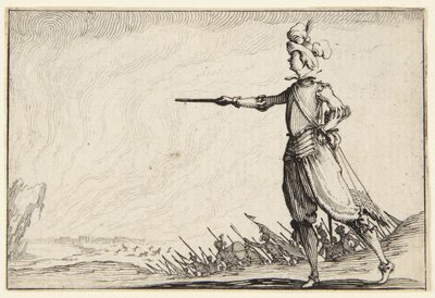 Kommandanten til fods af Jacques Callot