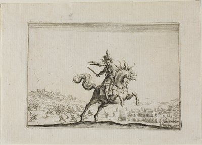 Kommandøren til hest, fra The Caprices af Jacques Callot