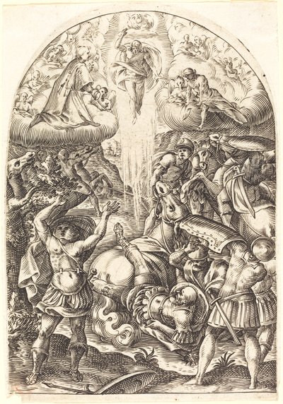 Sankt Pauls omvendelse, 16081611. af Jacques Callot