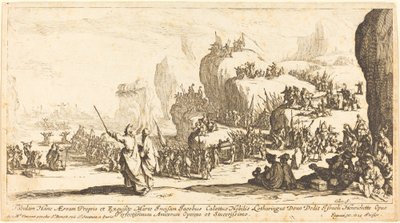 Krydset af Det Røde Hav, 1629. af Jacques Callot