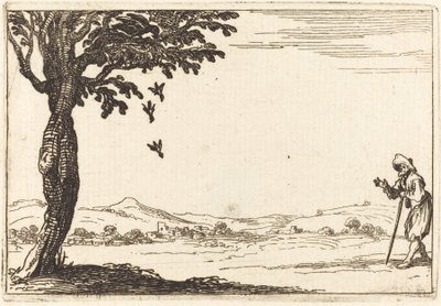 Kragen og hendes unge af Jacques Callot