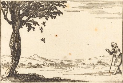 Kragen og hendes unge af Jacques Callot
