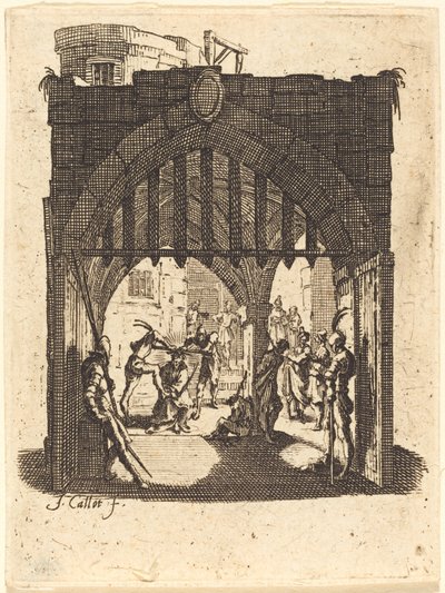 Kroningen med torne, ca. 16241625. af Jacques Callot