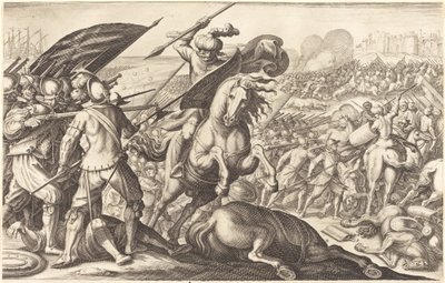Nederlaget for det tyrkiske kavaleri af Jacques Callot