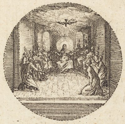 Den hellige dues nedstigning, ca. 1631. af Jacques Callot