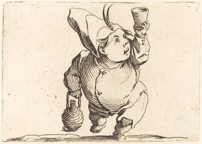 Drikkeren, set forfra, ca. 1622. af Jacques Callot