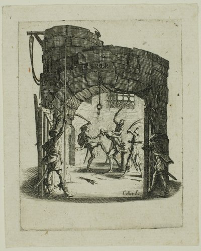 The Flagelation, fra Den Lille Passion af Jacques Callot