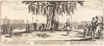 Hængningen, ca. 1633. af Jacques Callot