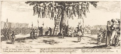 Hængningen, ca. 1633. af Jacques Callot