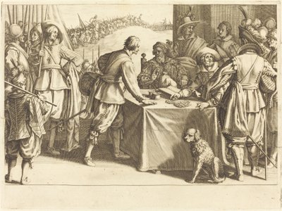 Ansættelsen af tropperne af Jacques Callot