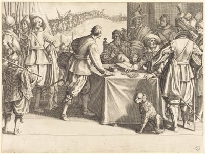 Hvervningen af tropperne af Jacques Callot