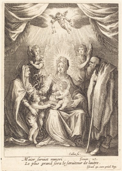 Hyldest til spædbarnet Saint John af Jacques Callot