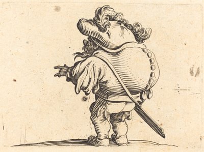 Pukkelryggen med fjerhuen af Jacques Callot