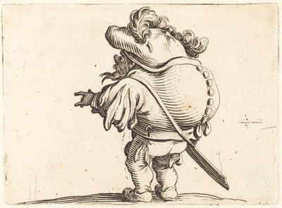 Pukkelryggen med fjerhuen af Jacques Callot