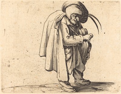 Hurdy-Gurdy-spilleren af Jacques Callot