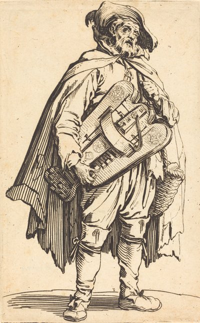 Hurdy-Gurdy-spilleren af Jacques Callot