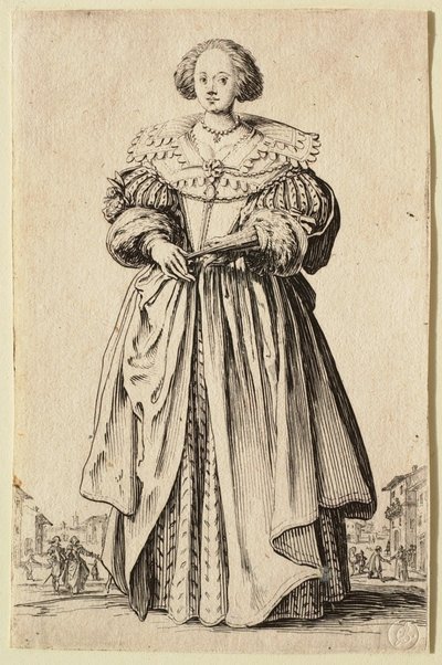 Damen med viften af Jacques Callot