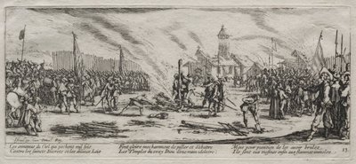 The Large Miseries of War: Burning at the Stake af Jacques Callot