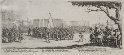 Krigens store elendighed: Tilmelding af tropperne af Jacques Callot