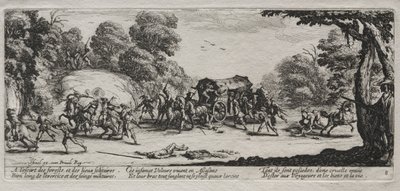 The Large Miseries of War: Highway Robbery af Jacques Callot