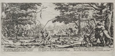 The Large Miseries of War: Peasants Revenge, 1633. af Jacques Callot