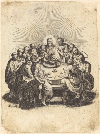 Den sidste nadver, 1618. af Jacques Callot