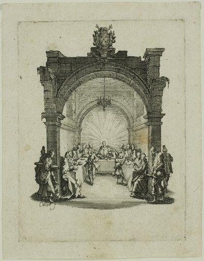 Den sidste nadver, fra Den lille passion af Jacques Callot