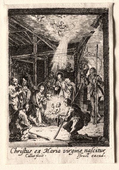 Jomfruens liv: Fødselen. af Jacques Callot