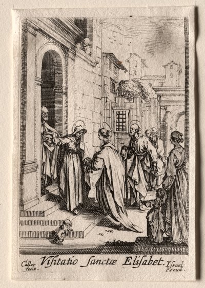 Jomfruens liv: Visitationen. af Jacques Callot