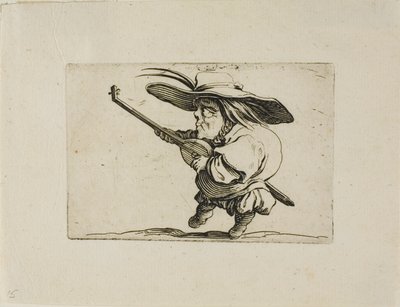 Lutespilleren, fra Varie Figure Gobbi af Jacques Callot