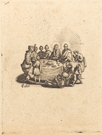 Ægteskabet i Kana af Jacques Callot