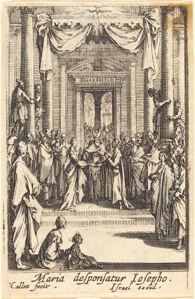 Jomfruens ægteskab, i eller efter 1630. af Jacques Callot