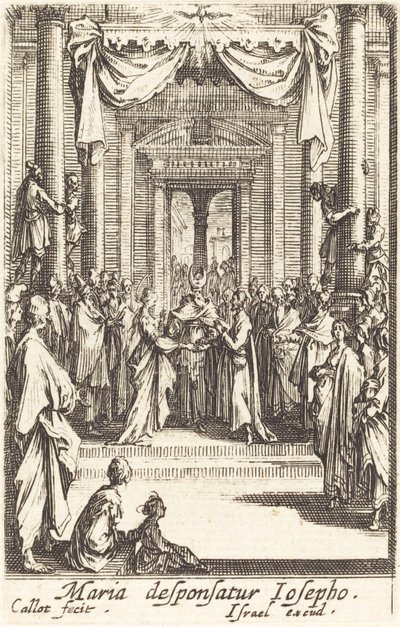 Jomfruens ægteskab, i eller efter 1630. af Jacques Callot