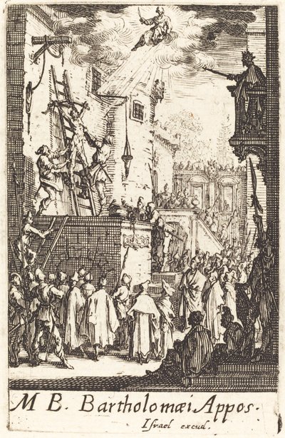 Sankt Bartholomews martyrium, ca. 16341635. af Jacques Callot