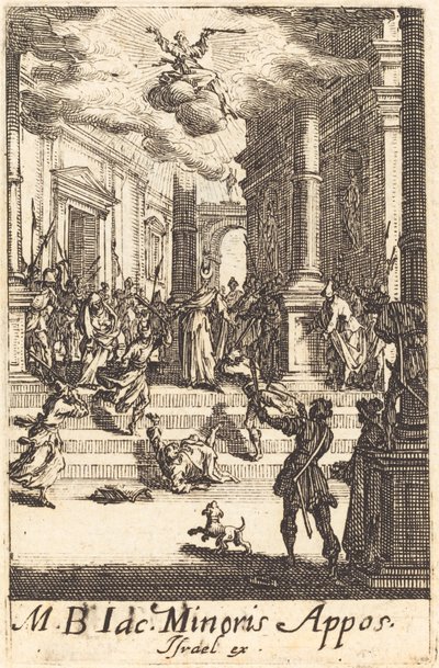 The Martyrium of Saint James Minor, ca. 16341635. af Jacques Callot