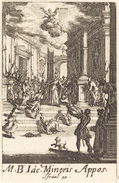 The Martyrium of Saint James Minor, ca. 16341635. af Jacques Callot