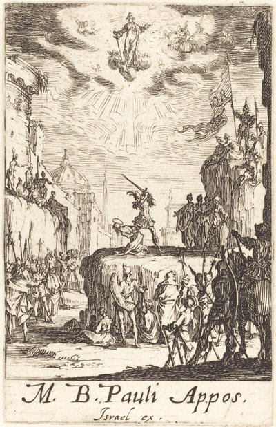 Sankt Pauls martyrium, ca. 16341635. af Jacques Callot