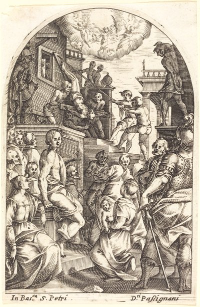 Sankt Peters martyrium af Jacques Callot