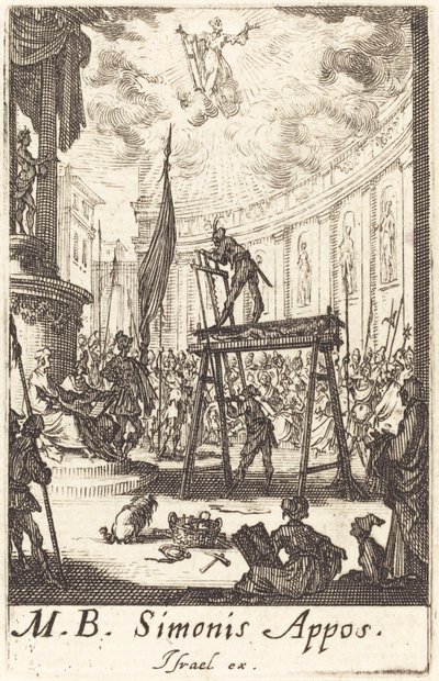 Sankt Simons martyrium af Jacques Callot