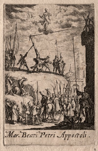 Apostlenes martyrium: Sankt Peter af Jacques Callot