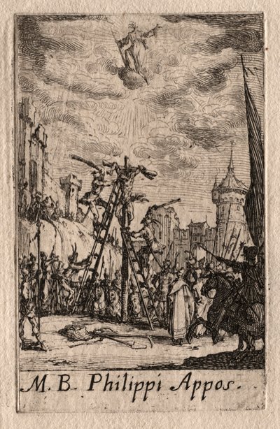 Apostlenes martyrium: Sankt Filip. af Jacques Callot