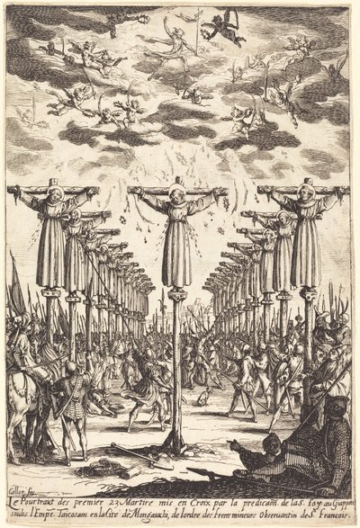 Martyrerne i Japan af Jacques Callot
