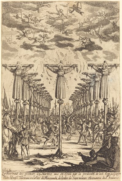 Martyrerne i Japan af Jacques Callot