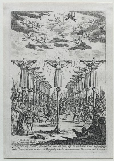 Martyrerne i Japan af Jacques Callot