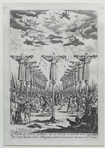 Martyrerne i Japan. af Jacques Callot