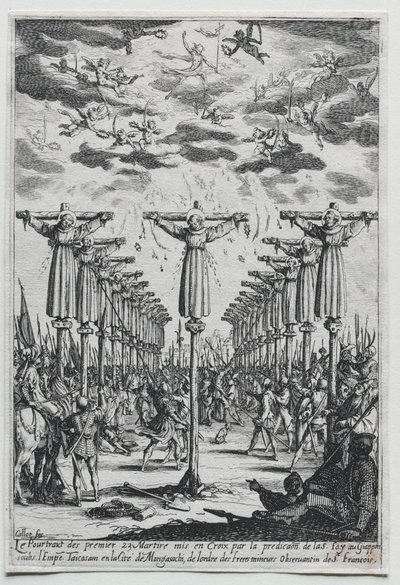 The Martyrs of Japan, 1600-tallet. af Jacques Callot