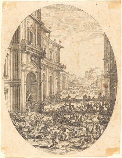 Massakren på de uskyldige af Jacques Callot