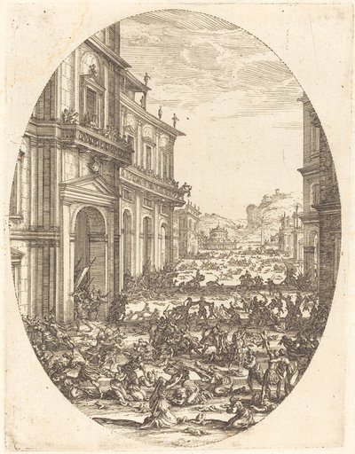 Massakren på de uskyldige af Jacques Callot