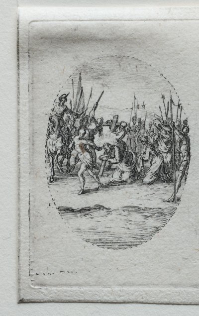 Lidenskabens mysterier: korsbæringen. af Jacques Callot